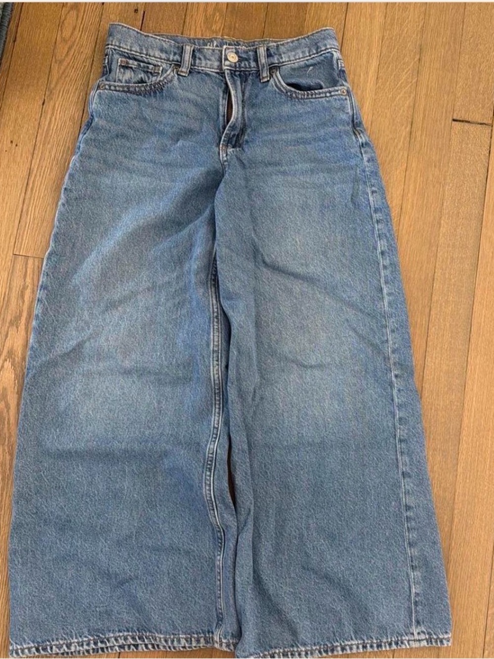 GAP Kids Wide-Leg Jeans in Light Blue
